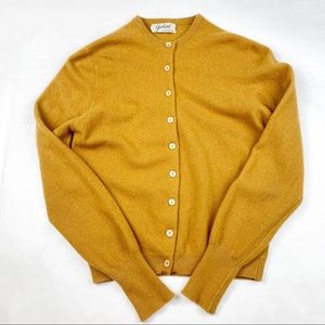 Vintage Mustard Long Sleeve Button Up Cardigan Sweater by Garland Dreamspun, XS